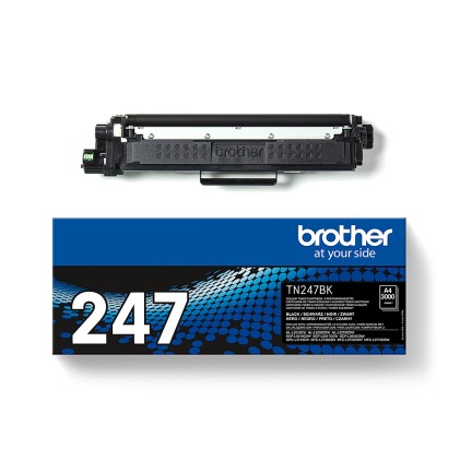 ORIGINALE Brother toner nero TN-247BK 247 3000 pagine
