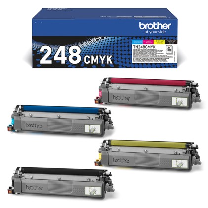 ORIGINALE Brother Multipack nero / ciano / magenta / giallo TN-248CMYK 4000 pagine
