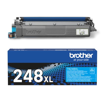 ORIGINALE Brother toner ciano TN-248XLC 248XL 2300 pagine