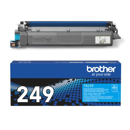 ORIGINALE Brother toner ciano TN-249C 249 4000 pagine