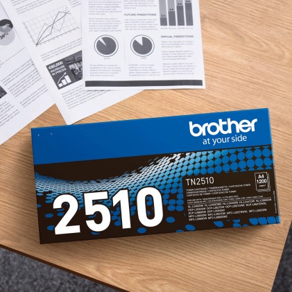 ORIGINALE Brother toner nero TN-2510 2510 1200 pagine