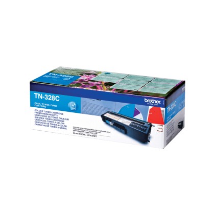 ORIGINALE Brother toner ciano TN-328C 328 6000 pagine