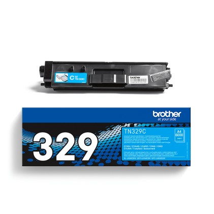 ORIGINALE Brother toner ciano TN-329C 329 6000 pagine