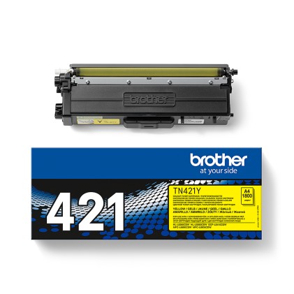 ORIGINALE Brother toner giallo TN-421Y 421 1800 pagine