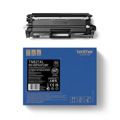 ORIGINALE Brother toner nero TN-821XLBK 821XL 12000 pagine