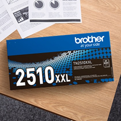 Cartuccia toner originale nera Brother TN2510XXL - TN2510XXL