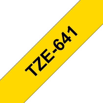 ORIGINALE Brother Nastro Nero su giallo TZe-641 TZ-641 18 mm x 8 m, laminato