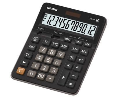 Casio GX-12B calcolatrice Desktop Calcolatrice di base Nero