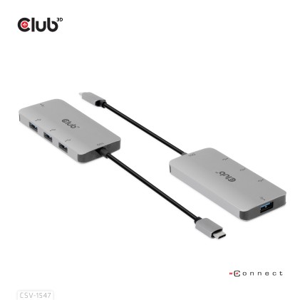 Club3D Hub Usb Gen2 Type-C To 10Gbps 4X Usb Type-A