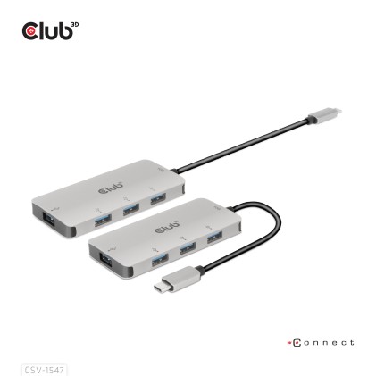Club3D Hub Usb Gen2 Type-C To 10Gbps 4X Usb Type-A