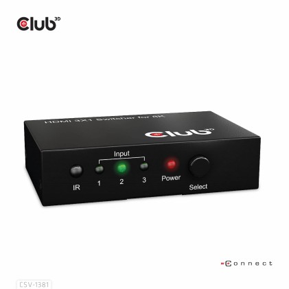 Club 3D Switch 3 To 1 Hdmit 8K60Hz