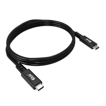 Club3D Usb4 Type C Gen 3X2 Bi Directional Cable 40Gbps 8K60Hz 100W Powerdelivery M/M