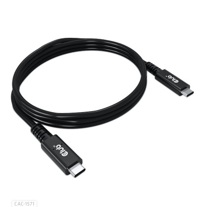 Club3D Usb4 Type C Gen 3X2 Bi Directional Cable 40Gbps 8K60Hz 100W Powerdelivery M/M