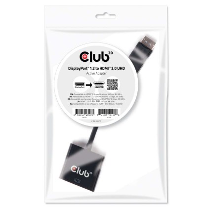 Club3D Adattatore Dp-Hdmi 2.0 4K 60Hz