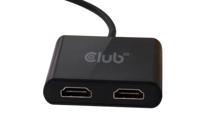 Club3D Splitter Usb Type A 3.1 Gen 1 To Hdmi 2.0 Dual Monitor Support 4K@60Hz
