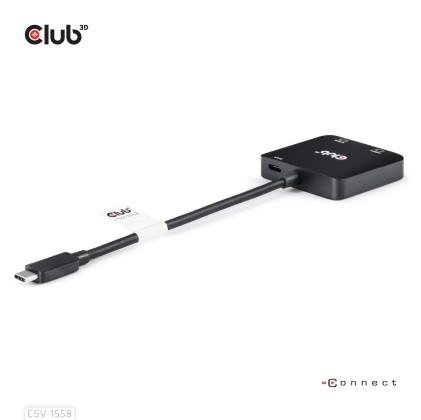 Club3D Mst Hub Type C A Dual Hdmi 4K60Hz M/F + Pd3.0 100 Watt