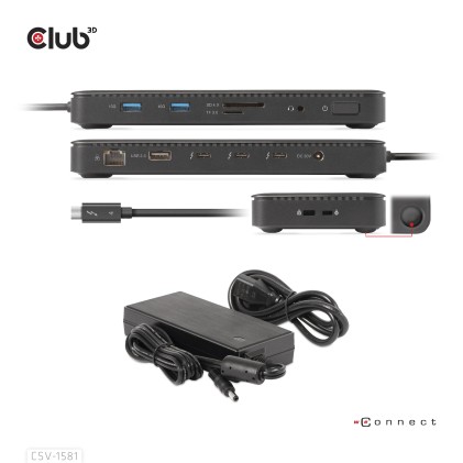 Club 3D Thunderbolt Tm 4 Certified 11-In-1 Docking Station