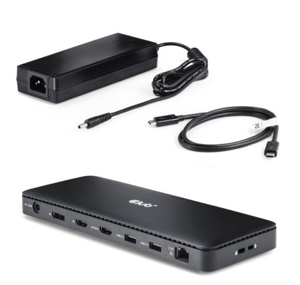 Club3D Docking Station 12-In-1 Certificata Thunderbolt 4 Con 2Xhdmi 1Xdp E Ethernet 2.5Gb