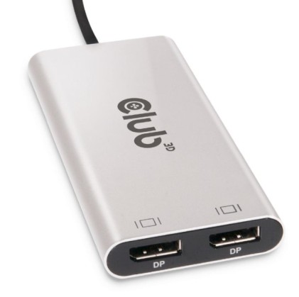 Club3D Adattatore Thunderbolt 3 A Dual Displayport 4K60Hz