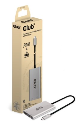 Club3D Adattatore Thunderbolt 3 A Dual Displayport 4K60Hz