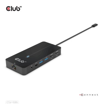 Club 3D Hub Usb Gen1 Type-C 7-In-1  2X Hdmi, 2X Usb Gen1 Type-A, 1X Rj45, 1X 3.5Mm Audio, 1X Usb Gen