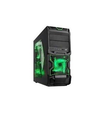 CASE GAMING CHRONOS LATERALE TRASPARENTE, VENTOLA 32LED USB 3.0 VERDE
