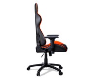 Cougar Armor Gaming Chair In Pelle Pvc, Schienale Regolabile, Base In Acciaio, Fino A 120Kg, Nero/Arancione