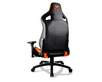 Cougar Armor S Gaming Chair In Pelle Pvc, Pattern A Forma Di Diamante, Schienale E Braccioli Regolabili, Supporto Lombare, Base In Acciaio, Fino A 120Kg, Nero