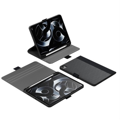 Custodia Ipad Air 13 2024 Black Whit Holder Cygnett Pro 12.9 (2022)