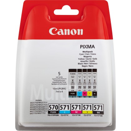 CANON PGI-570/CLI-571 PGBK/C/M/Y/BK MULTI BL w/o SEC