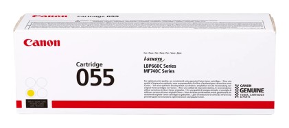 ORIGINALE Canon toner giallo 055 y 3013C002 2100 pagine