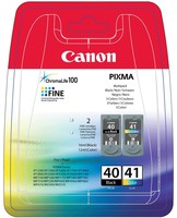 CANON PG-40 / CL-41 ink cartridge black and colour standard capacity combopack blister without alarm