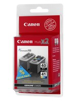 CANON PG-40 / CL-41 ink cartridge black and colour standard capacity combopack blister without alarm