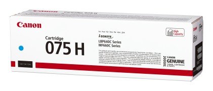 ORIGINALE Canon toner ciano 075 hc 6368C002 2500 pagine