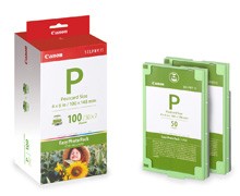 Canon originale Ink Cart. E-P100 per Selphy ES1 + Paper A6 (10x15cm) (100sheets) (1335B001)