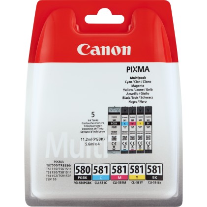 Canon Cart Ink Multicolor (Colore + Nero) Cli-581