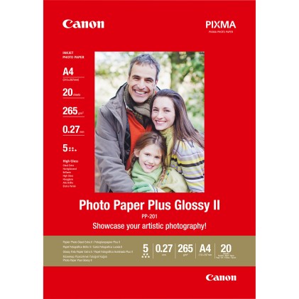 CANON PP-201 plus photo paper inkjet 260g/m2 A4 20 sheets 1-pack