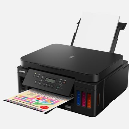 Canon Multif. Ink A4 Colore Pixma G6050 13Ppm Fronte/Retro Usb/Wifi/Lan 3In1 - Megatank Refillable Ts