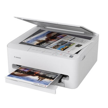 Canon Multifunzione Ink A4 Colore, Pixma Ts4150I, 14Ppm, Fronte / Retro, Usb/Wifi, 3 In 1, Bianca