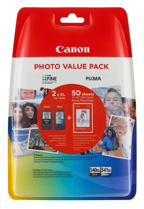 Cartucce Canon originale PG-540XL/CL540XL PHOTO VALUE BL