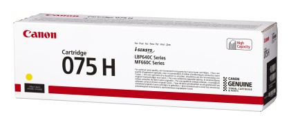 Canon 075 H cartuccia toner 1 pz Originale Giallo