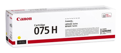 Canon 075 H cartuccia toner 1 pz Originale Giallo