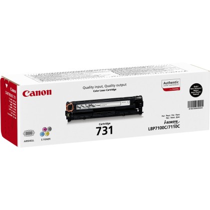 ORIGINALE Canon toner nero 731 BK 6272B002 1400 pagine