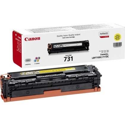 ORIGINALE Canon toner giallo 731 Y 6269B002 1500 pagine