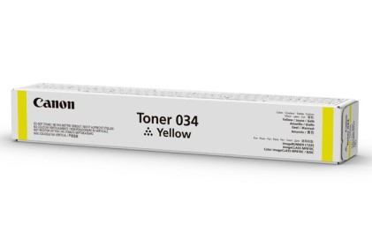 Canon 034 cartuccia toner 1 pz Originale Giallo