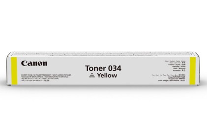 Canon 034 cartuccia toner 1 pz Originale Giallo