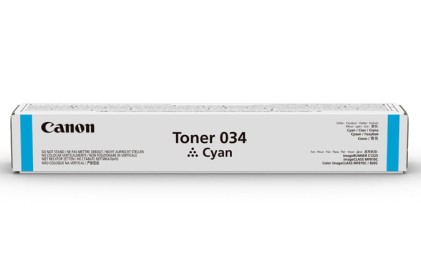 Canon 034 cartuccia toner 1 pz Originale Ciano
