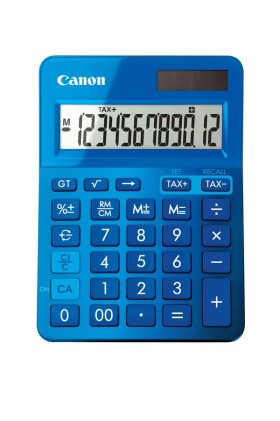 Canon Calcolatrice Ls-123K, 12 Cifre, Lcd Inclinato Verso Alto, Blu