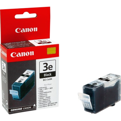 ORIGINALE Canon Cartuccia d'inchiostro nero BCI-3ebk 4479A002 500 pagine 27ml