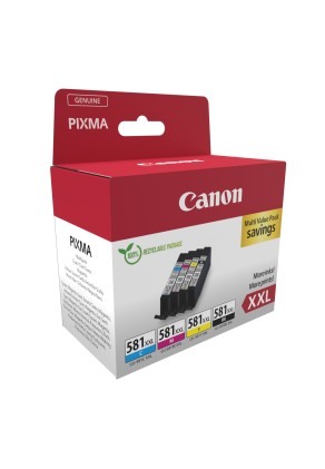 ORIGINALE Canon Multipack nero / ciano / magenta / giallo CLI-581 XXL 1998C007 8764 pagine